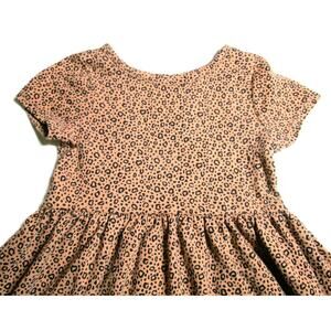 Cat & Jack Toddler Girl's Brown Dress with Leopard Print Size 2T Pleated Skirt